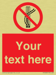 Custom prohibition Do not leave the tow track